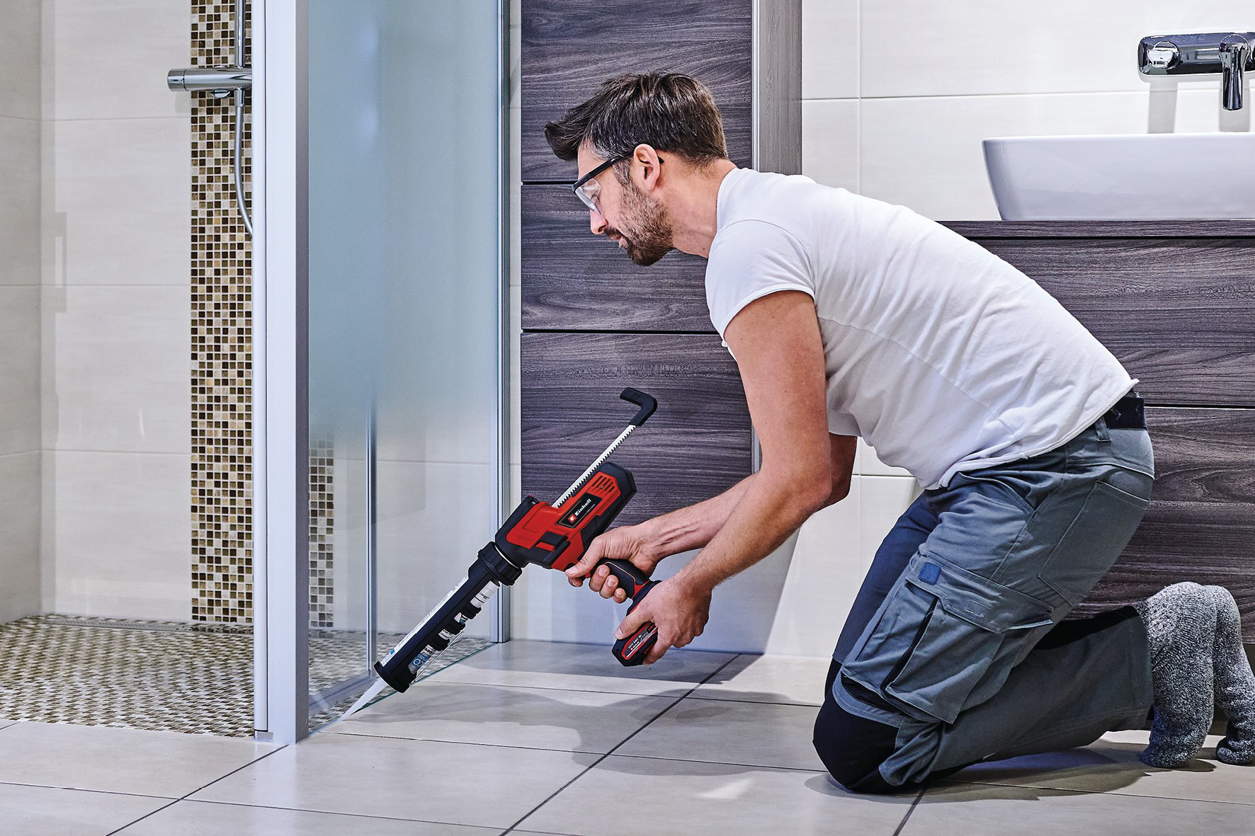 Einhell Pistolet à sceller sans fil TE-SG 18/10 Li-Solo PXC (18V, pour cartouches 310 ml) Livré sans Batterie ni Chargeur - 4