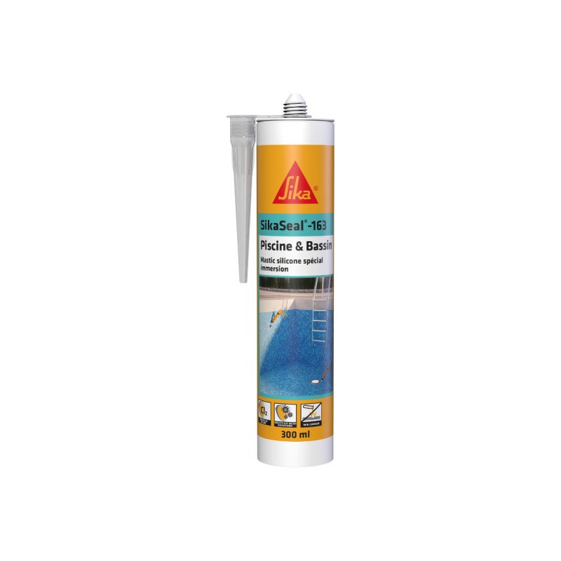 Confezione Da 6 Sigillanti Siliconici SIKA Sikaseal - 163 Piscine - 3