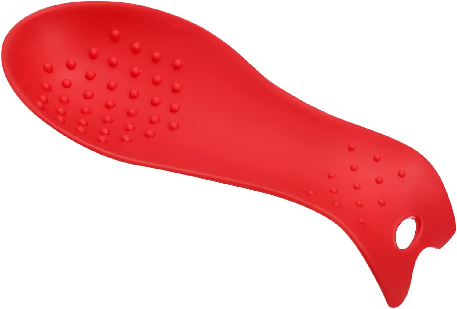 Silikonowa podstawka pod łyżkę do kuchenki, uchwyt na przybory kuchenne do blatu kuchennego - (czerwona)