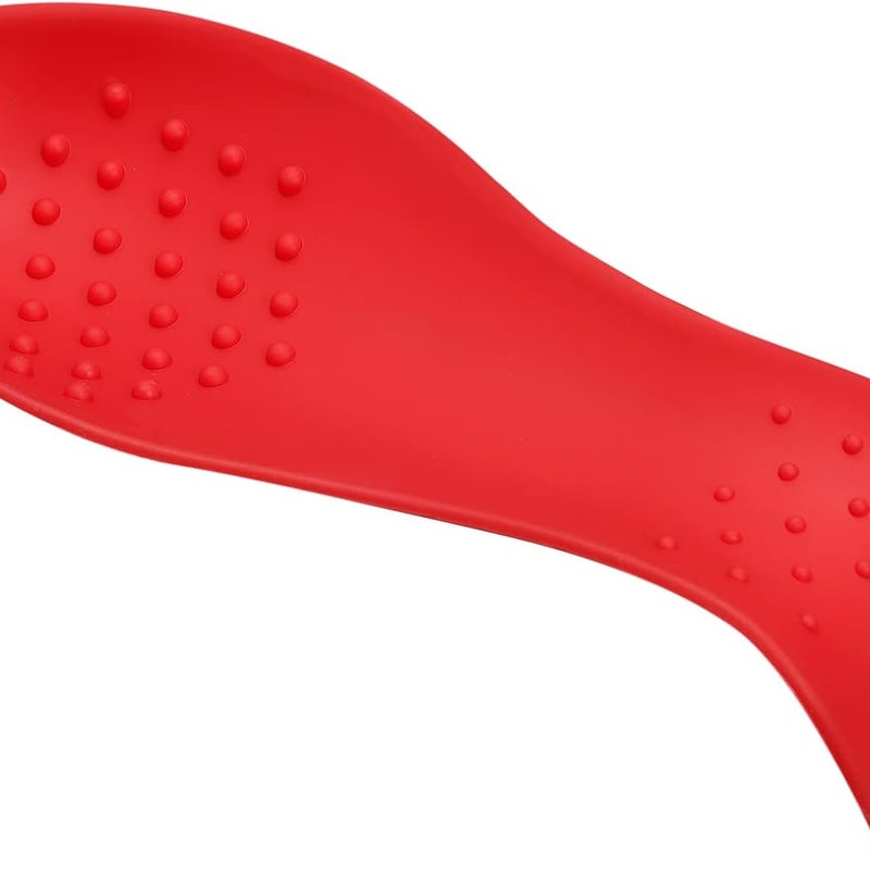Silikonowa podstawka pod łyżkę do kuchenki, uchwyt na przybory kuchenne do blatu kuchennego - (czerwona)