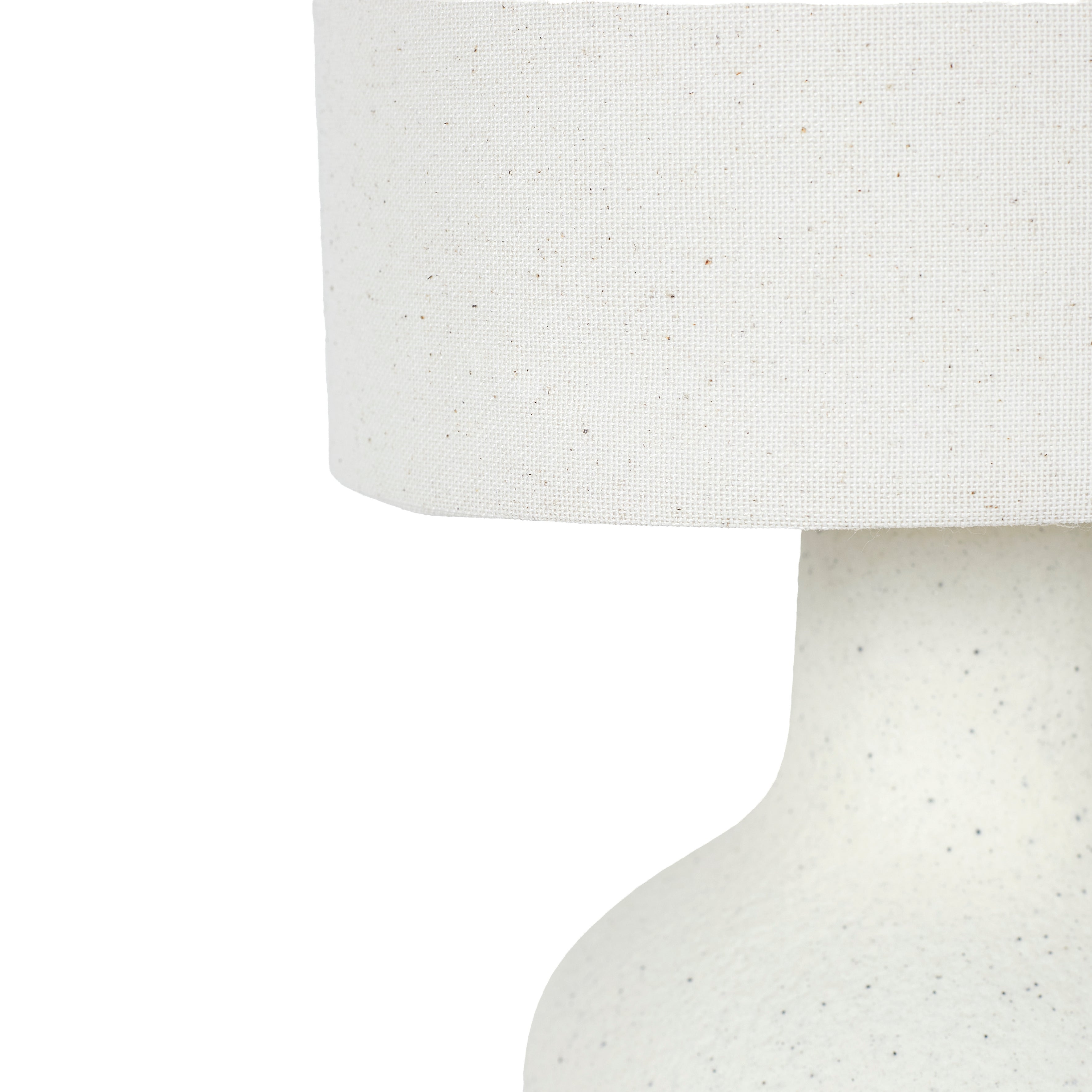 Lampe - HOME DECO FACTORY - Céramique - Crème - Blanc - 4