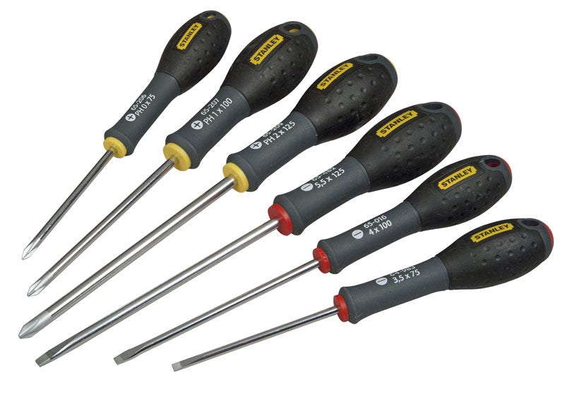 Zestaw śrubokrętów Stanley FatMax 6 sztuk Stal chromowo-wanadowa i ergonomiczne uchwyty