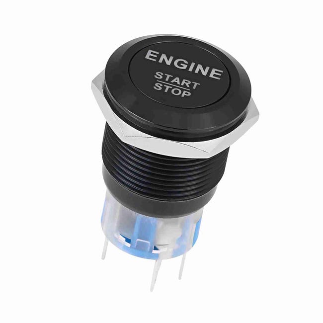 Bouton De Démarrage Moteur Universel 12V - Interrupteur Start/Stop Sans Clé - Pour Customisation Auto