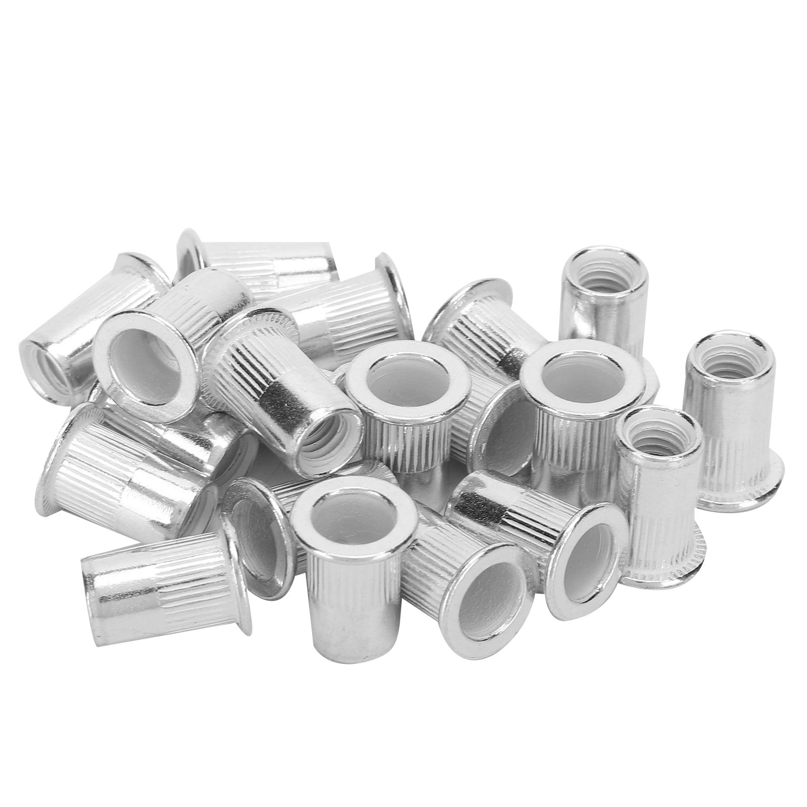 200 szt. profesjonalnych aluminiowych nitonakrętek z gwintowaną wkładką, akcesoria do łączenia M6