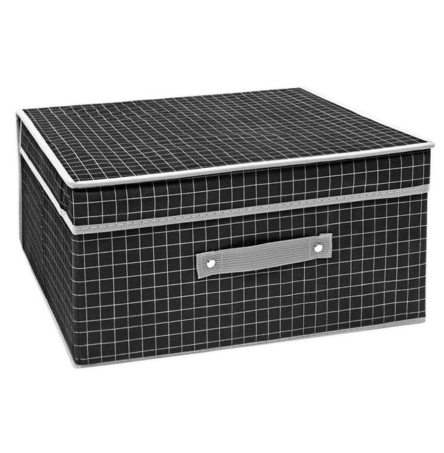 Mangata Lot De 3 Boîtes De Rangement Tissu 25|28|30|33 Cm - Cubes Pliable Lavable Gris Rose