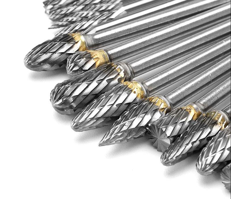 Silverline Set di frese per il montaggio cucine 4 p.zi 12 e 8 mm