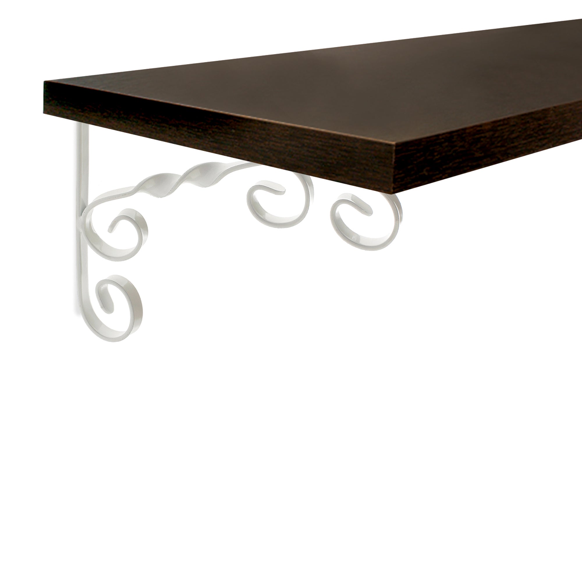 REI | Suporte de Prateleira 1475 | 183 mm | 13x132x183 mm | Aço Branco | 25 kg - 3