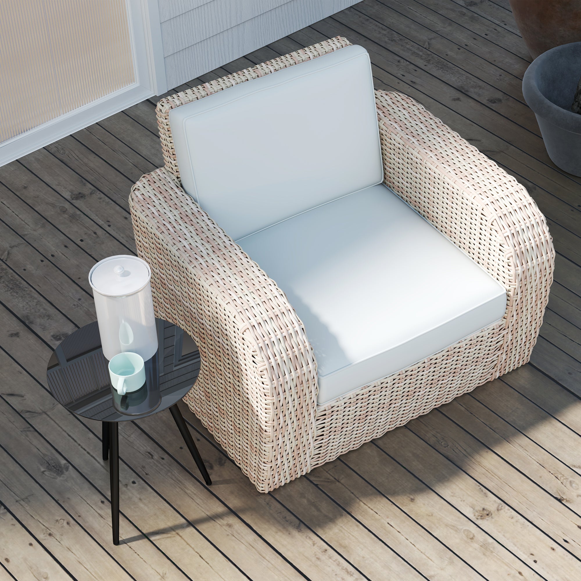 Table basse de jardin Acier Outsunny - 9