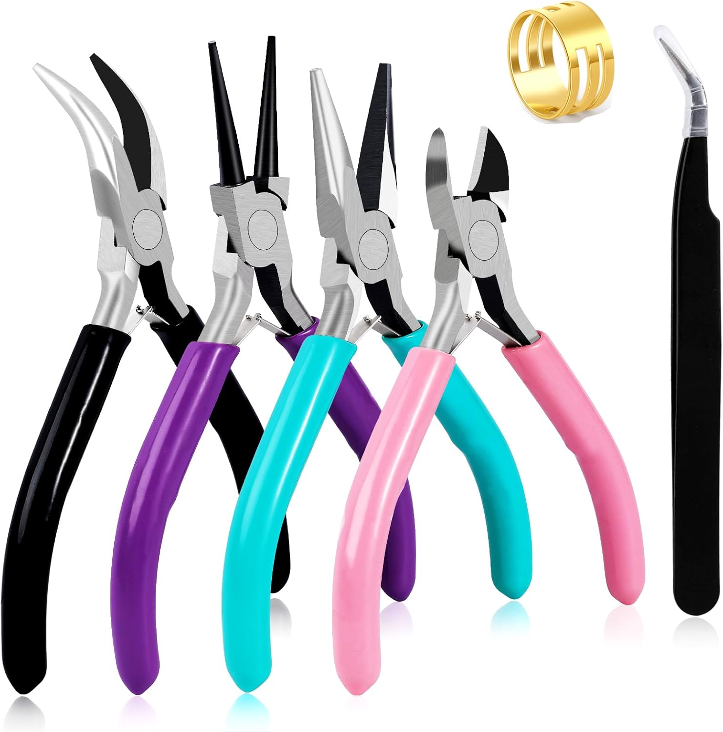 YAZZT Kit d'outils de perles de fusion de 2,6 mm, pince à épiler et plateau d'alignement pour perles fondues, outils efficaces de tri des perles en fer pour les amateurs expérimentés