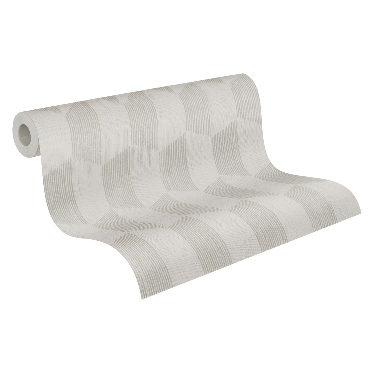 Tapeta Motyw 3D beżowymIsrebrnym - 53 cm x 10.05 m - A.S. CRÉATION