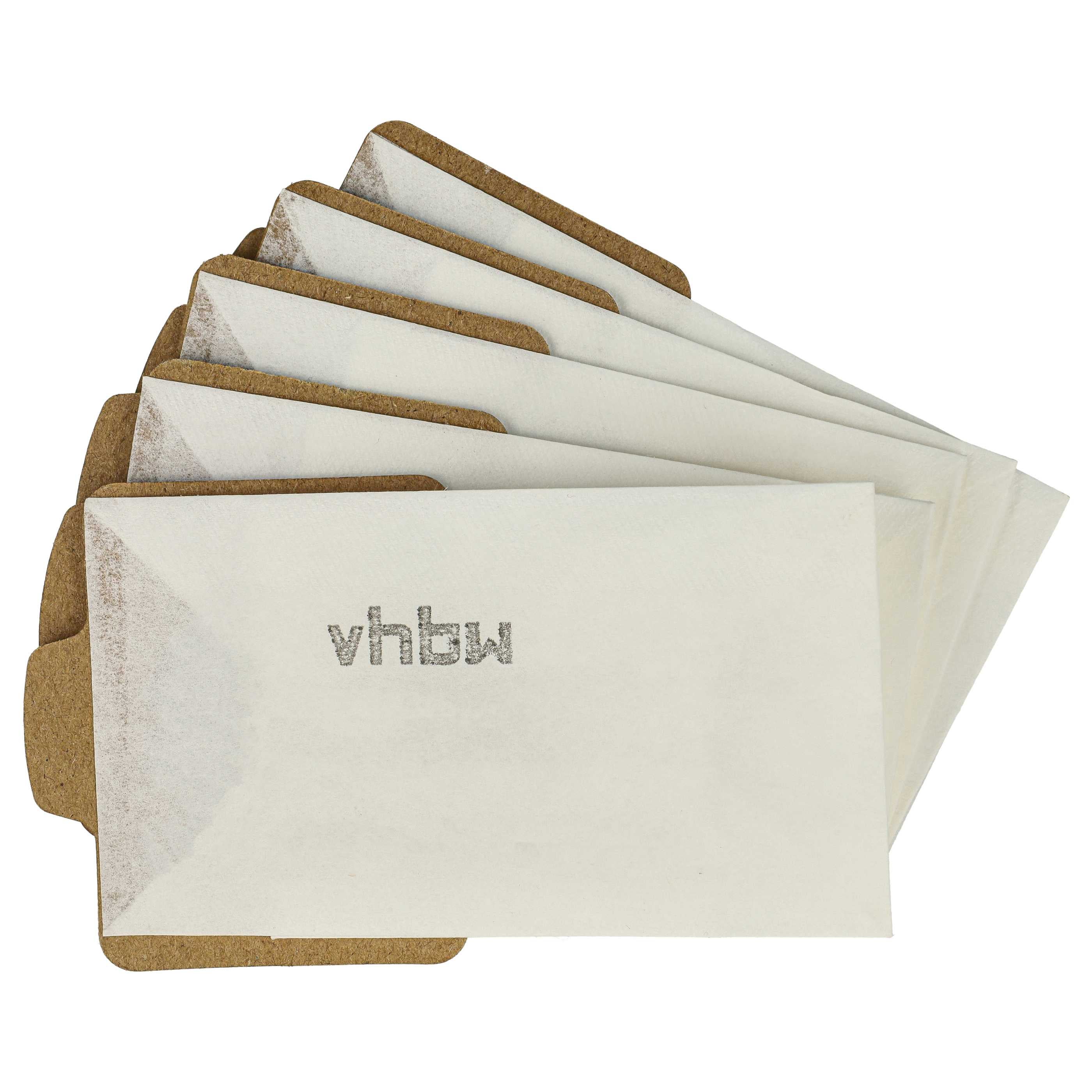 vhbw 5x Sacs compatible avec Makita BCL180ZW, CL102, CL102D, CL072, CL072D, BCL182 aspirateur - papier, 11,8cm x 6cm, bleu clair - 2