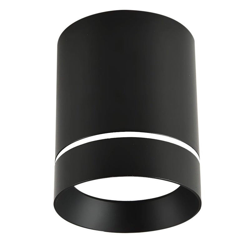 Reflektor sufitowy spot natynkowy Tuba okrągły czarny 1xGU10x15W wym: 7,9 x 7,9 cm aluminium Candellux