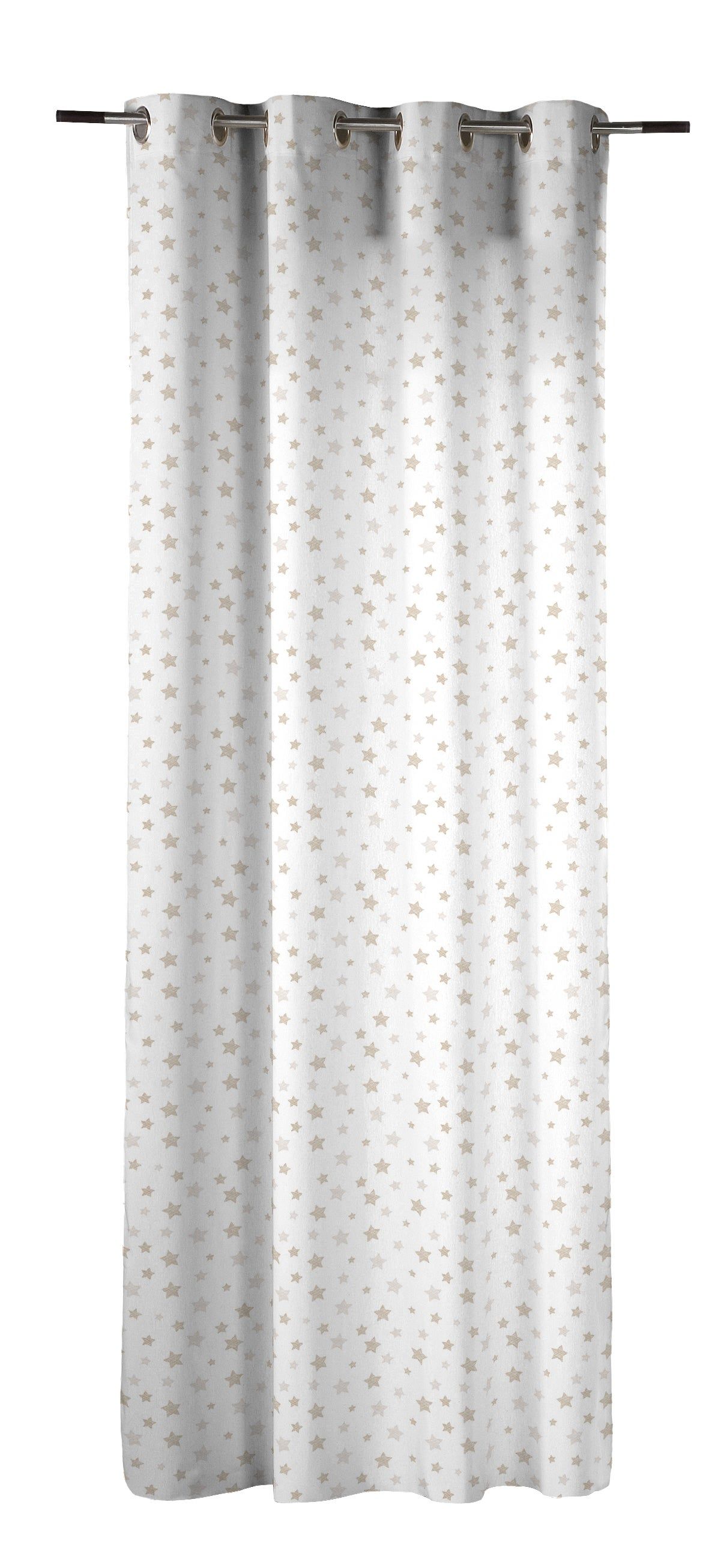 Zasłona z przelotkami Tarame, bawełna INSPIRE, biała, 140x270cm