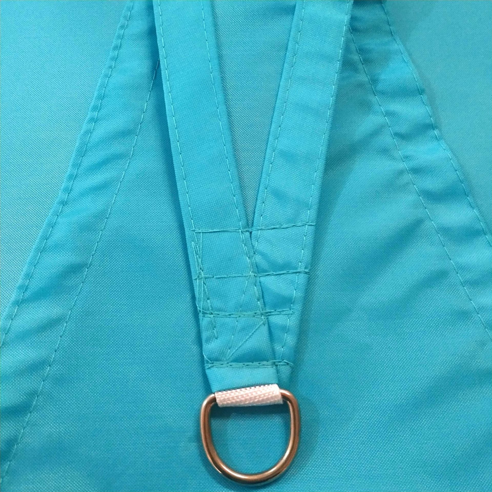 Wodoodporny trójkątny żagiel przeciwsłoneczny w kolorze błękitu jeziora żagiel ogrodowy m markiza chroniąca przed słońcem promieniowaniem akcesoriami