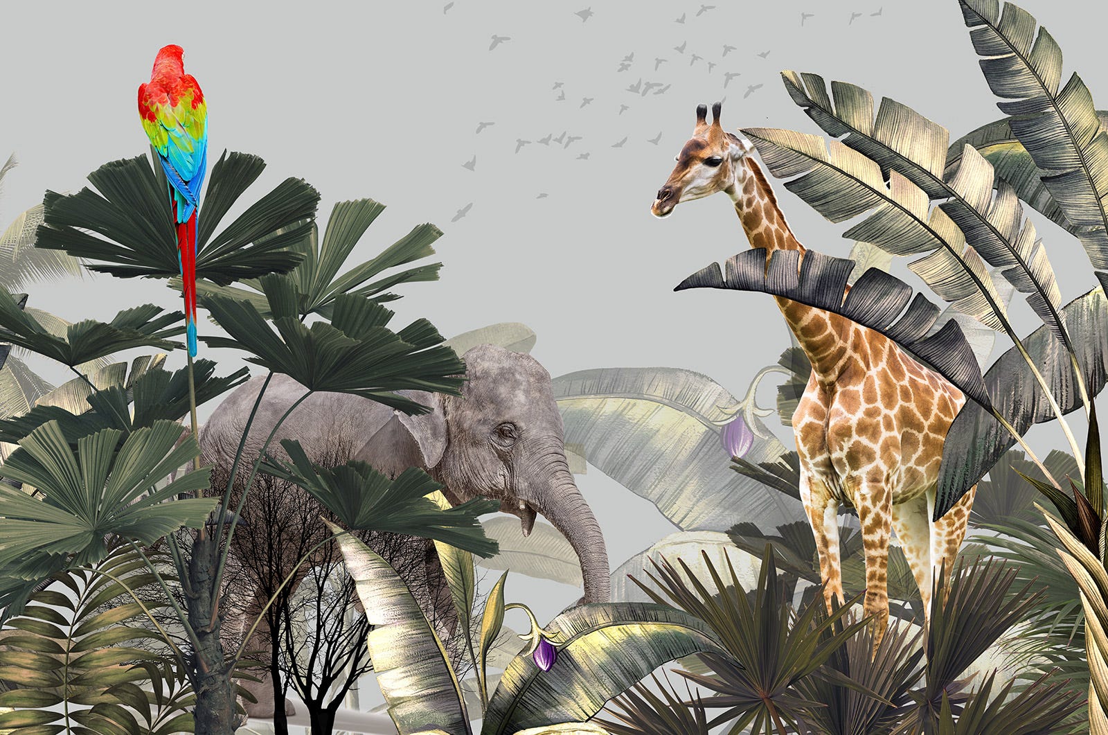 Papier Peint Panoramique Enfants - Animaux De La Jungle 3617680659199 Largeur 130 Cm X Hauteur 78 Cm 93098716 Papier Peint Panoramique Enfants - Animaux De La Jungle 3617680659199 Largeur 130 Cm X Hauteur 78 Cm 93098716