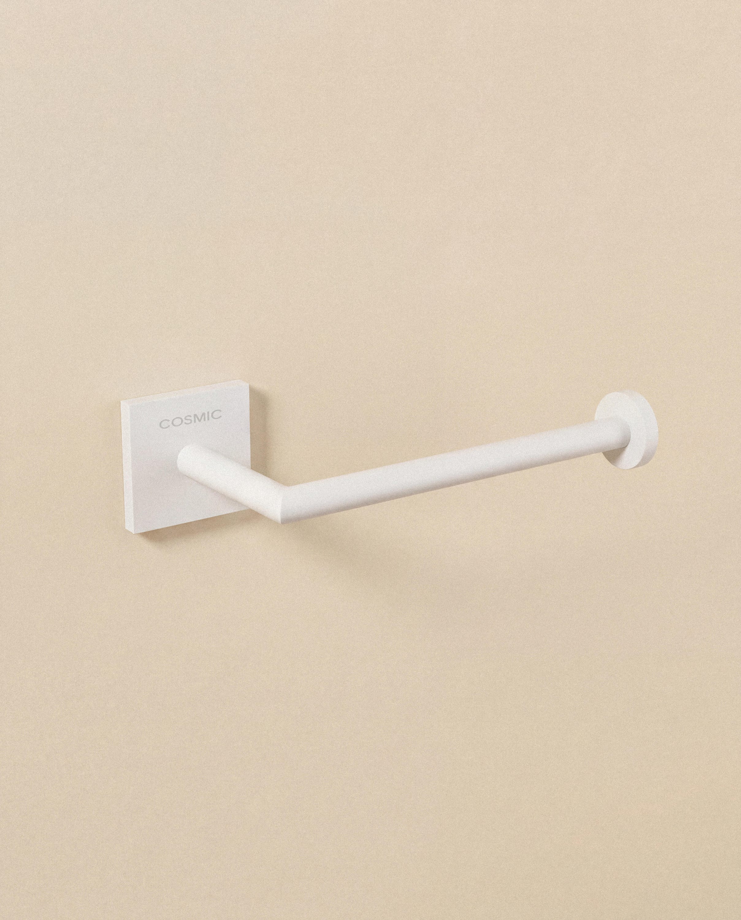 Wieszak na papier toaletowy Link, biały matowy, 15x4,5 cm - 4