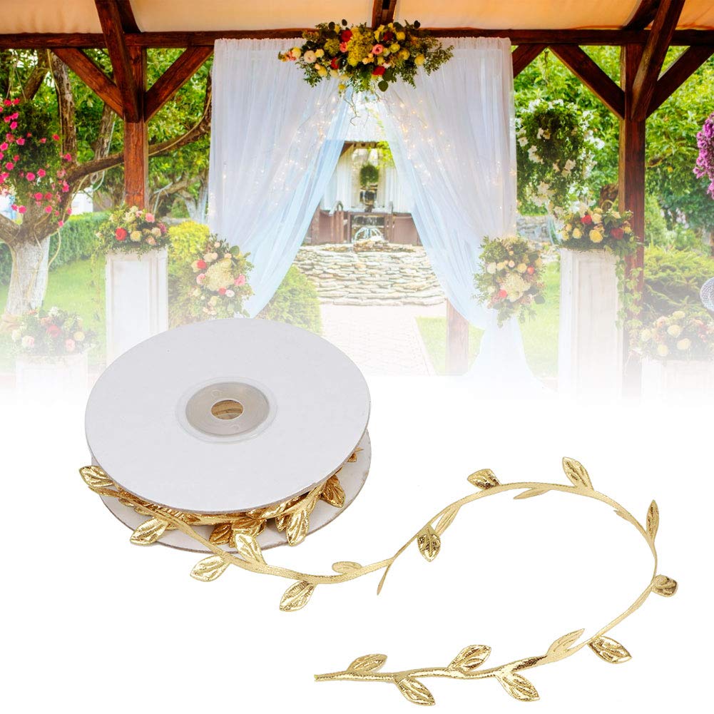 FEUILLES ARTIFICIELLES DE VIGNE ACCESSOIRE DE DÉCORATION DE MARIAGE ARTISANAL POUR MATERNELLE - VERT, ARGENT, OR 3,7 X 3,7 X - 4