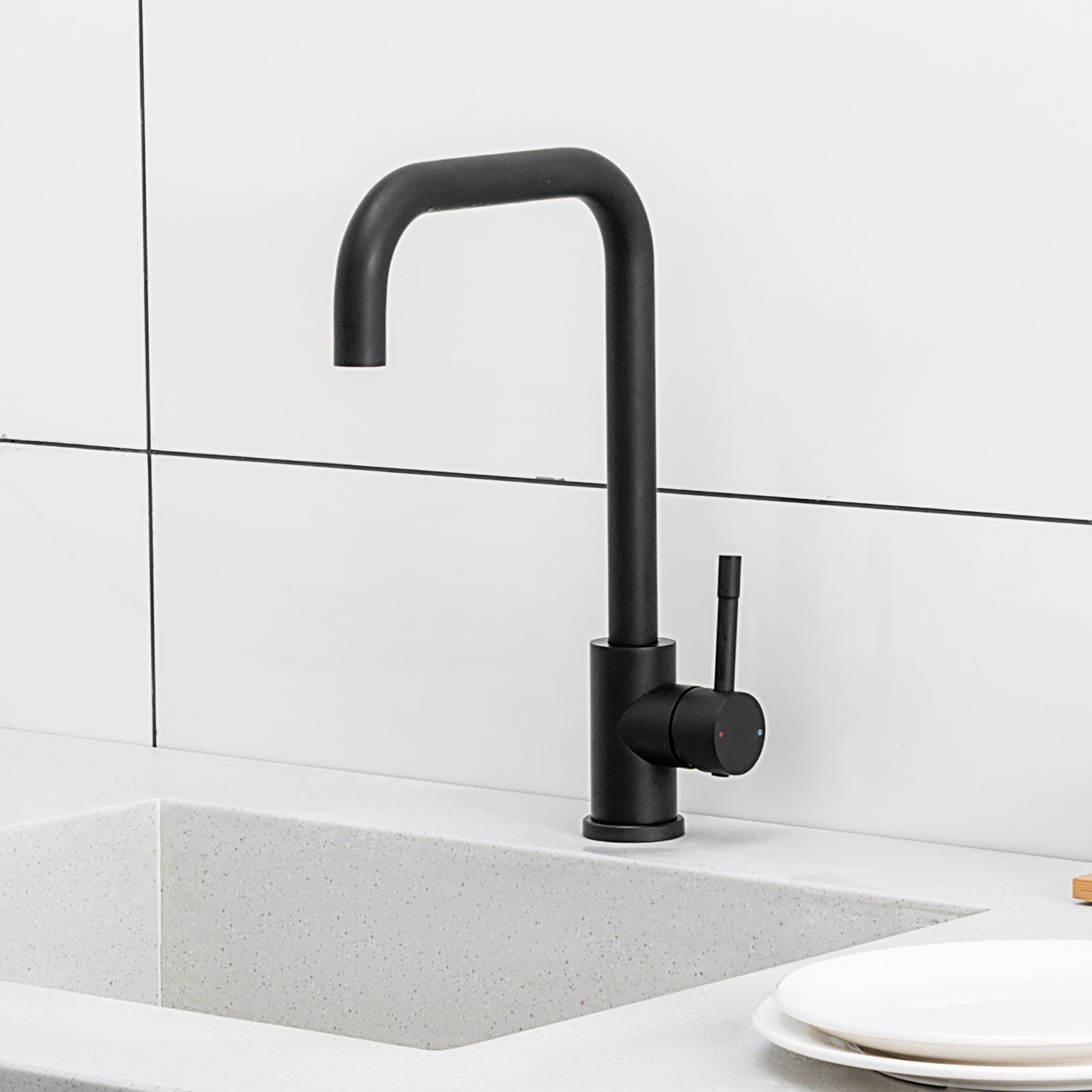 Rubinetto Bagno In Acciaio Inox - Miscelatore Rotante 360°, Per Lavabo, Colore Spazzolato - Foto 7