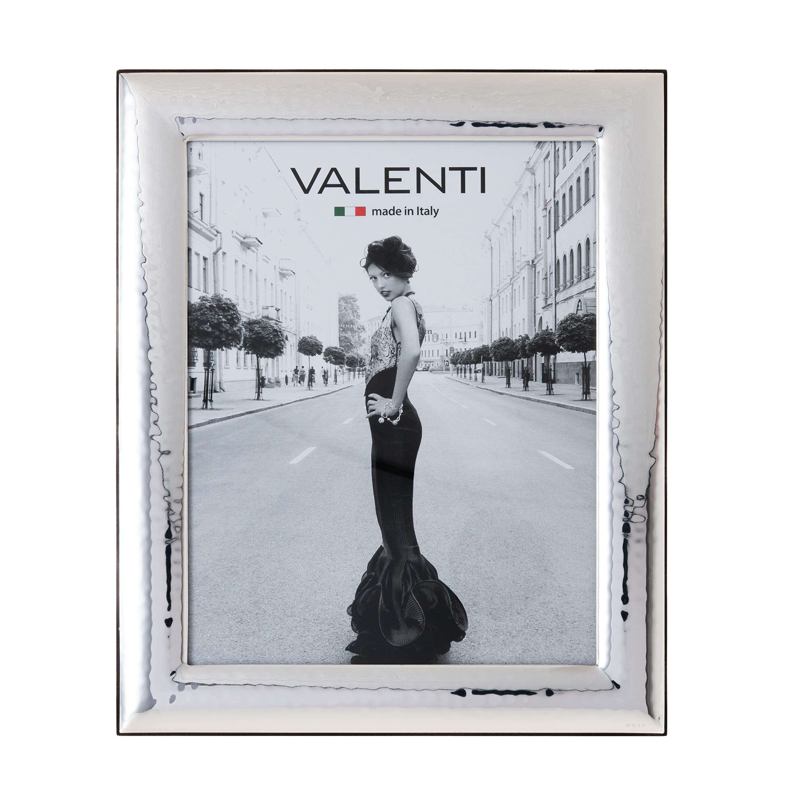 Cornice Portafoto Personalizzata 5x7 In Argento - 25° Anniversario Di Matrimonio, Regalo Originale Per Mamma E Papà