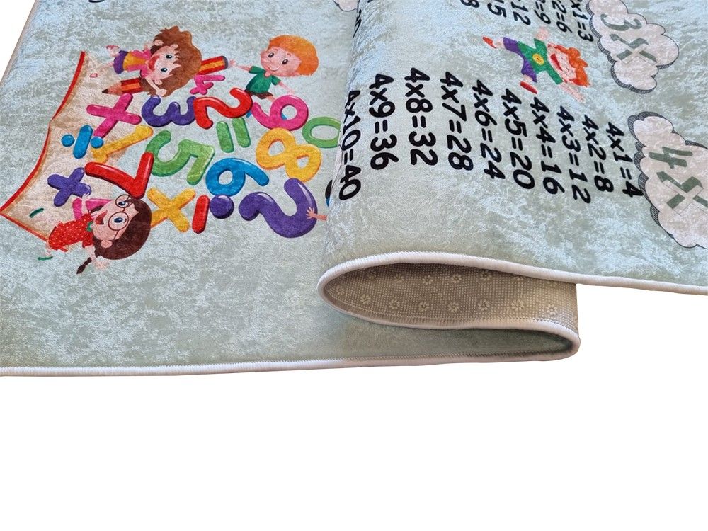 Tapis Enfant Multiplication Vert - 120x180cm - 5
