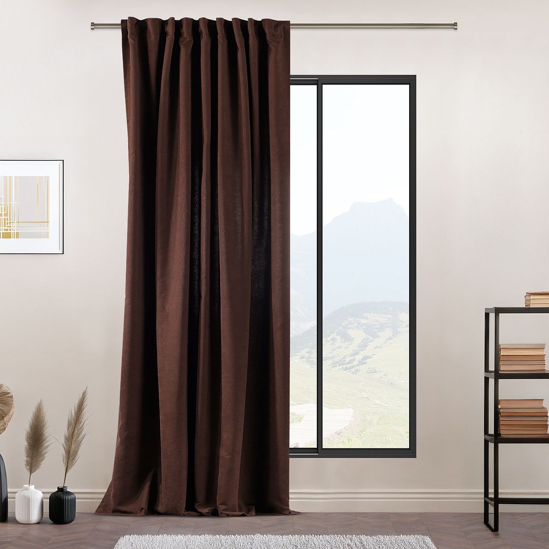 Rideaux Rouges 15 Ft Delong Rideau décoratif extra long et large Bleu Roi 140X200 | Leroy Merlin