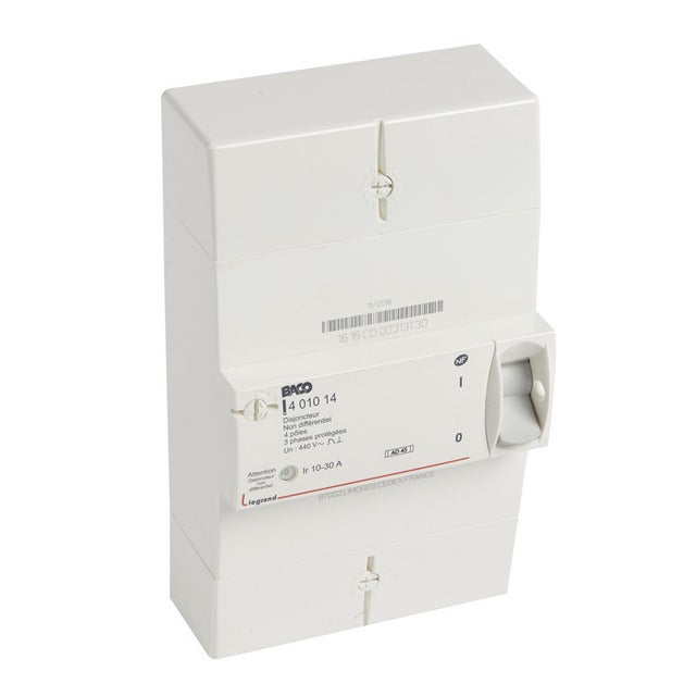 Disjoncteur de branchement Enedis tétrapolaire non différentiel 30A (401014)