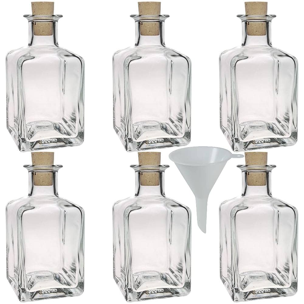 Viva Haushaltswaren Flacon Apothicaire 1000ml - Verre Brun Ambré Avec Bouchon - Fabriqué En Allemagne