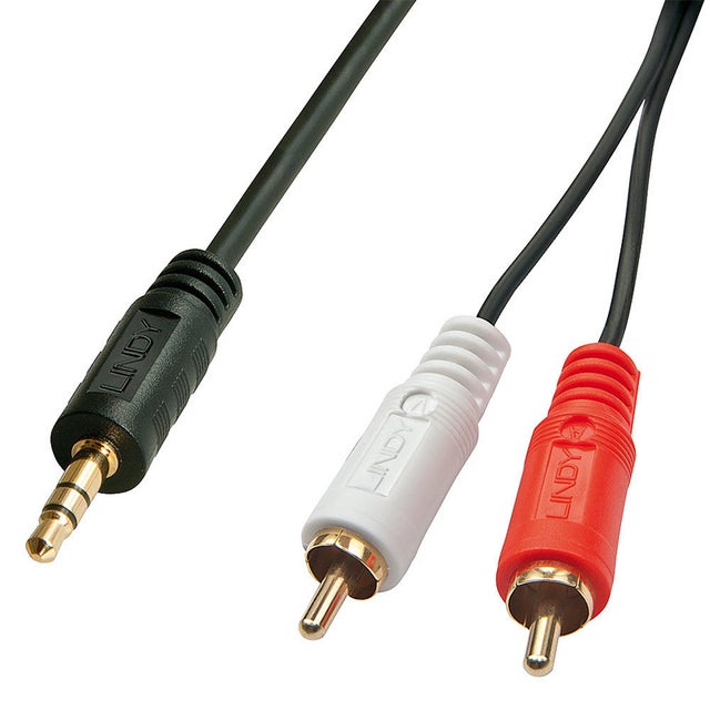 LINDY Câble audio jack 3.5mm - 2 rca 20 mètres