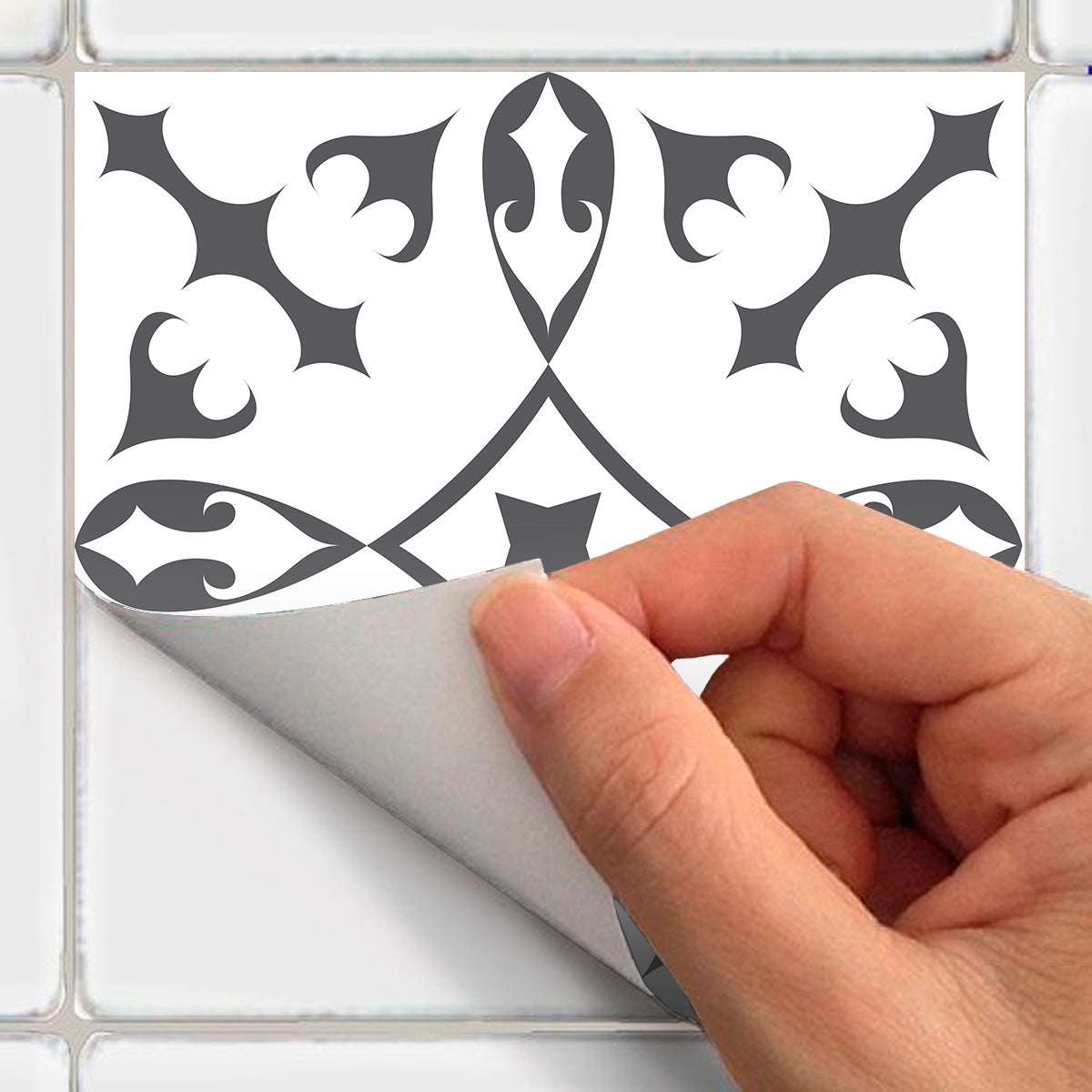 24 adesivi piastrelle di cemento azulejos flore - Sticker adesivo - adesivi murali - 24stickers10x10cm - 4