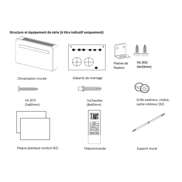 Climatiseur monobloc mural réversible WiFi 3kW - AXELAIR - CMM3000 - 4