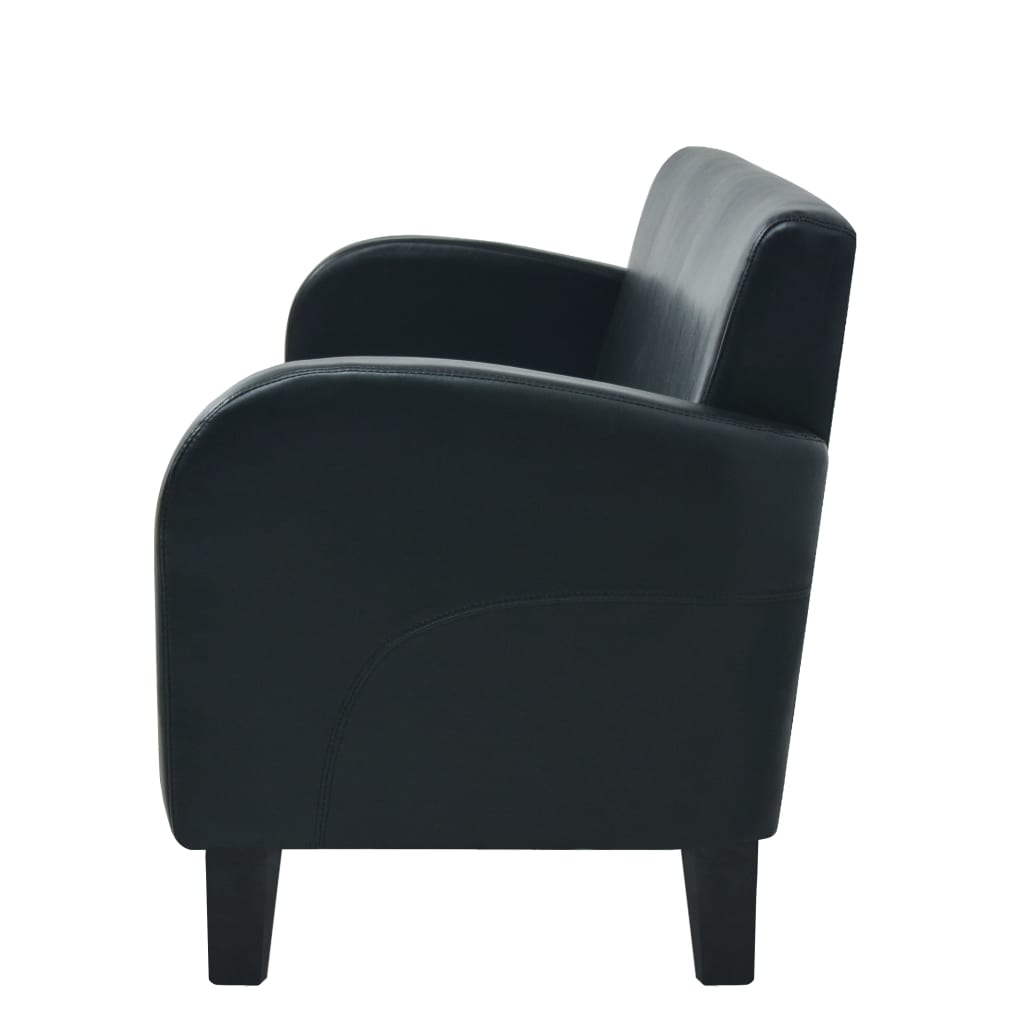 vidaXL Set Divani 2 pz in Similpelle Nero - 6