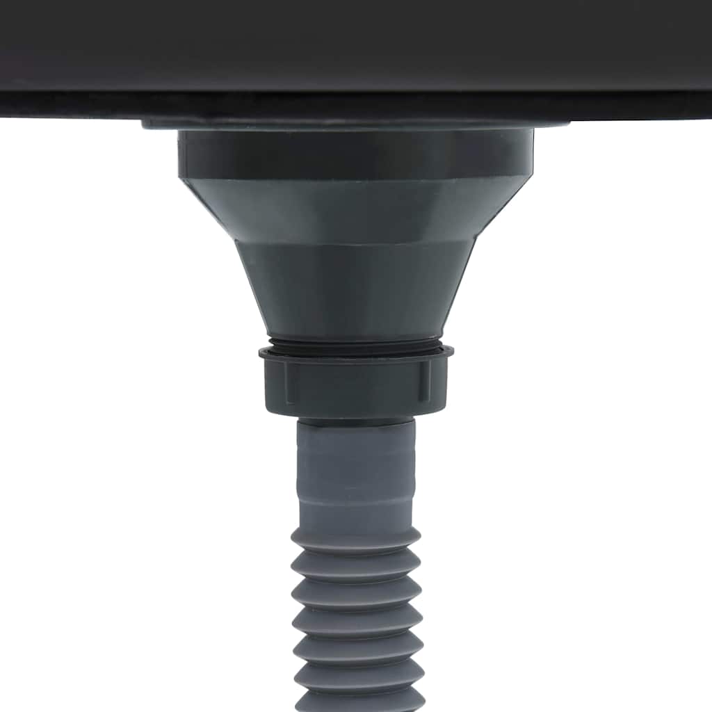 vidaXL Jeu d'évier de cuisine et égouttoir argenté 600x600x155 mm inox - 5