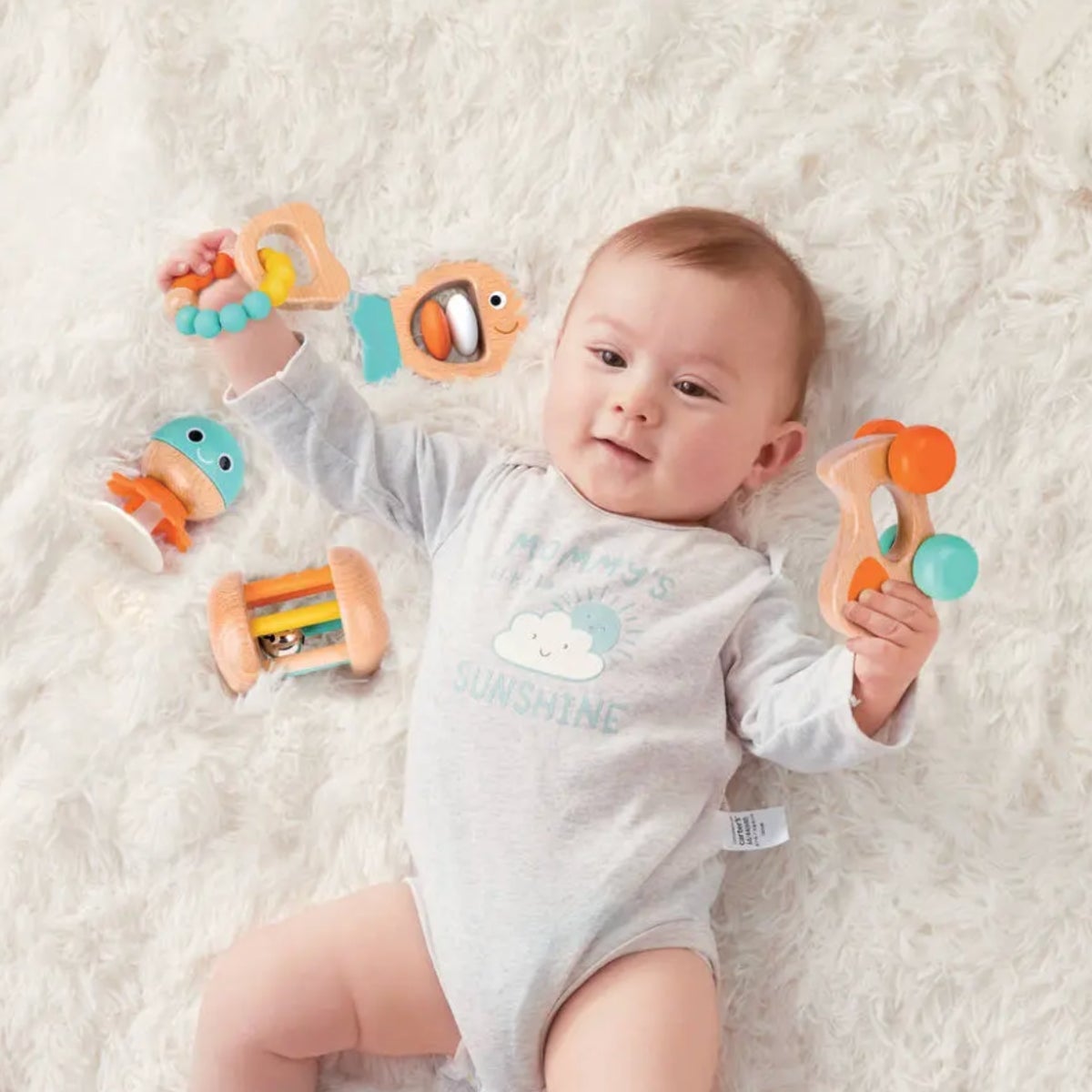 Coffret sensoriel en bois pour bébé - 2