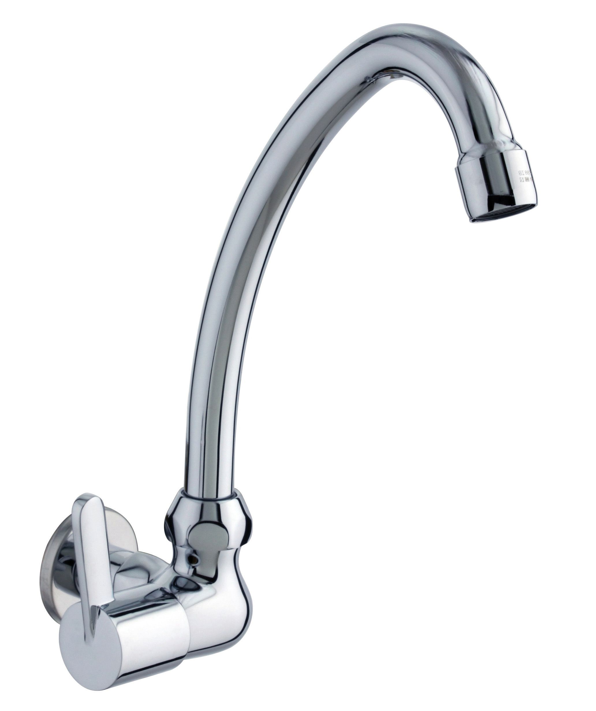 Bateria kuchenna jednouchwytowa z wysoką wylewką CLEVER L12 stal błyszcząca