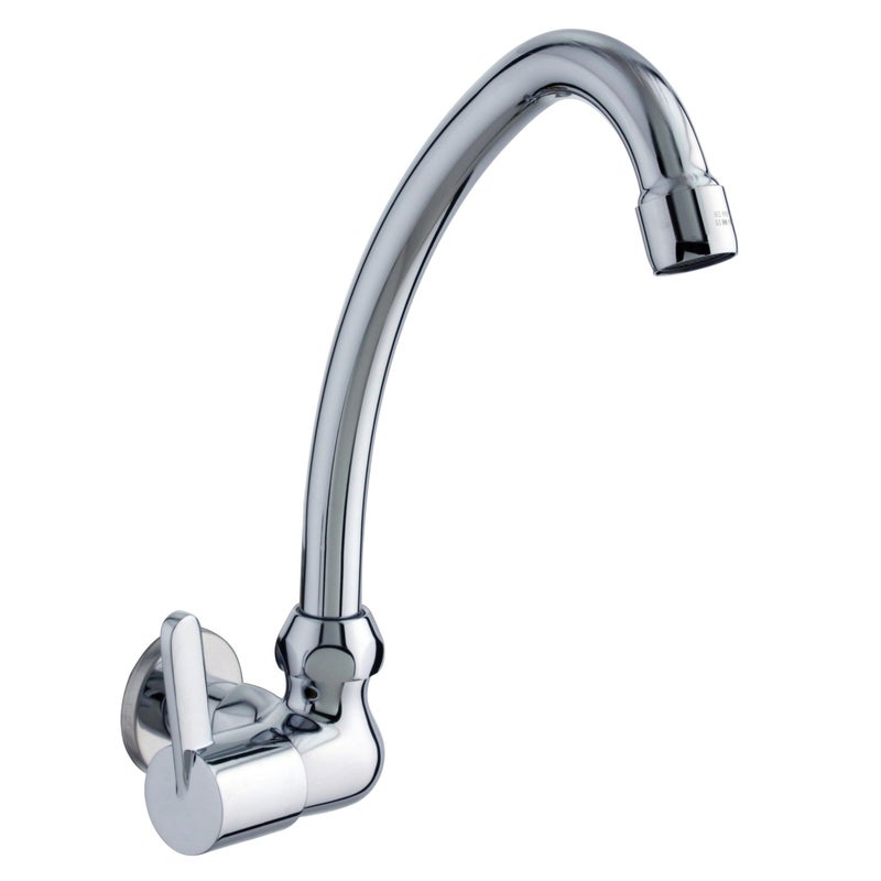 Bateria kuchenna jednouchwytowa z wysoką wylewką CLEVER L12 stal błyszcząca