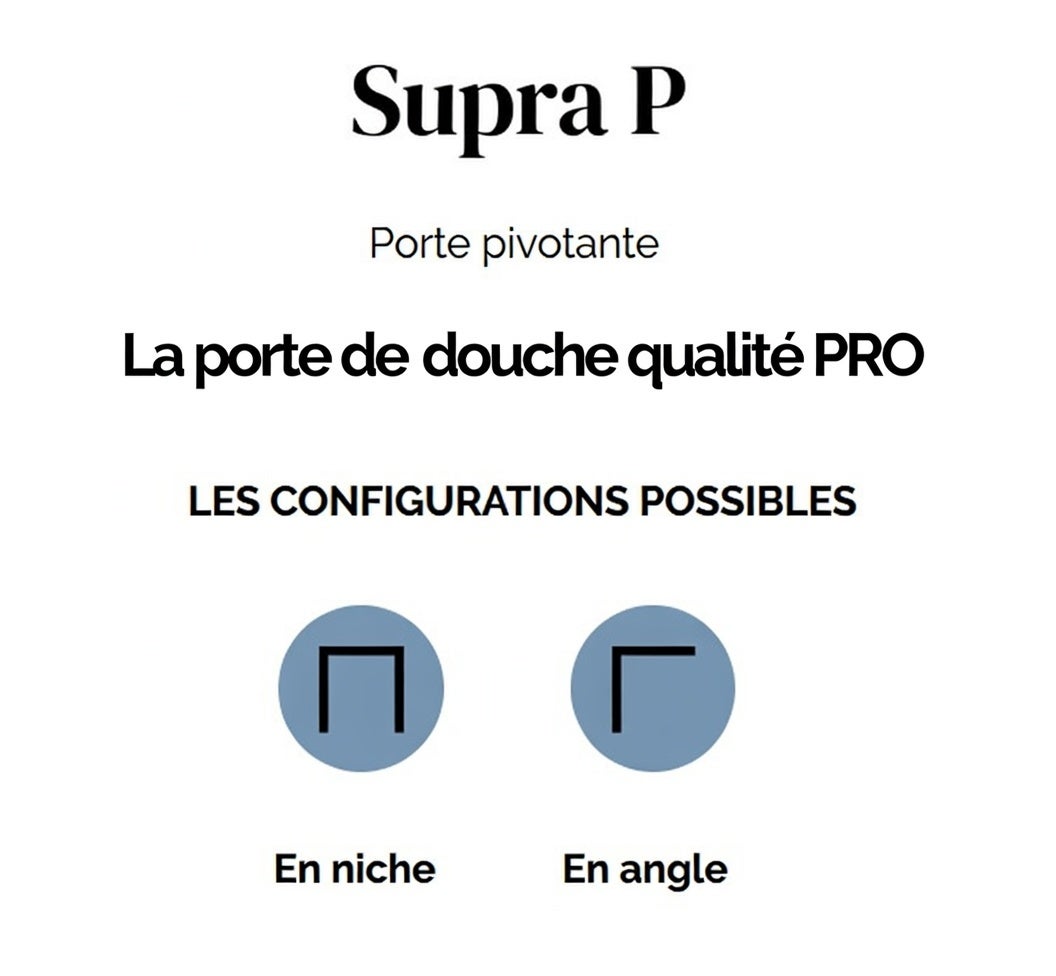 Porte de douche Kinedo SUPRA L80cm - 4