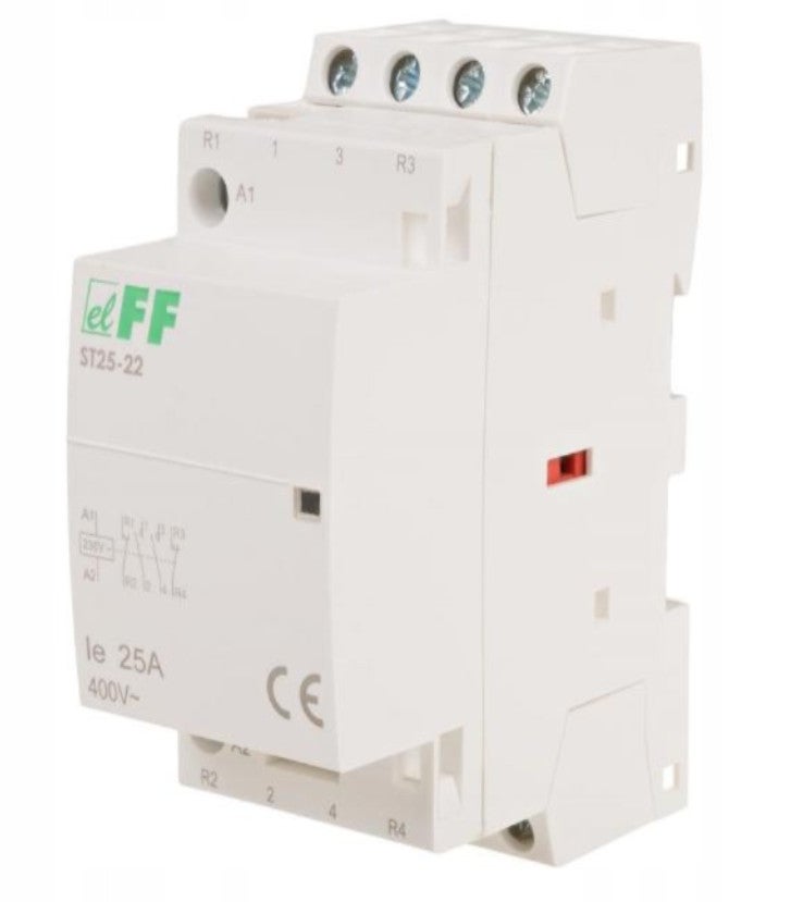 Contacteur Modulaire 4 Contacts NO 25A - 220/240V, Pour Installation électrique Professionnelle
