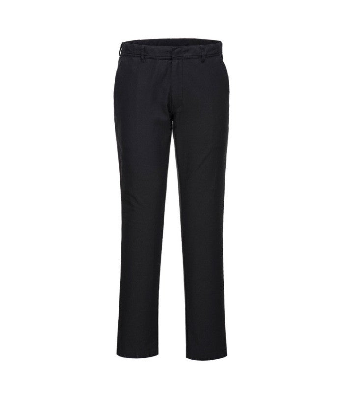 Pantalon Chino Stretch Noir KAM - Taille De 40 à 60 Pouces, Coupe Droite - Neuf Avec étiquettes