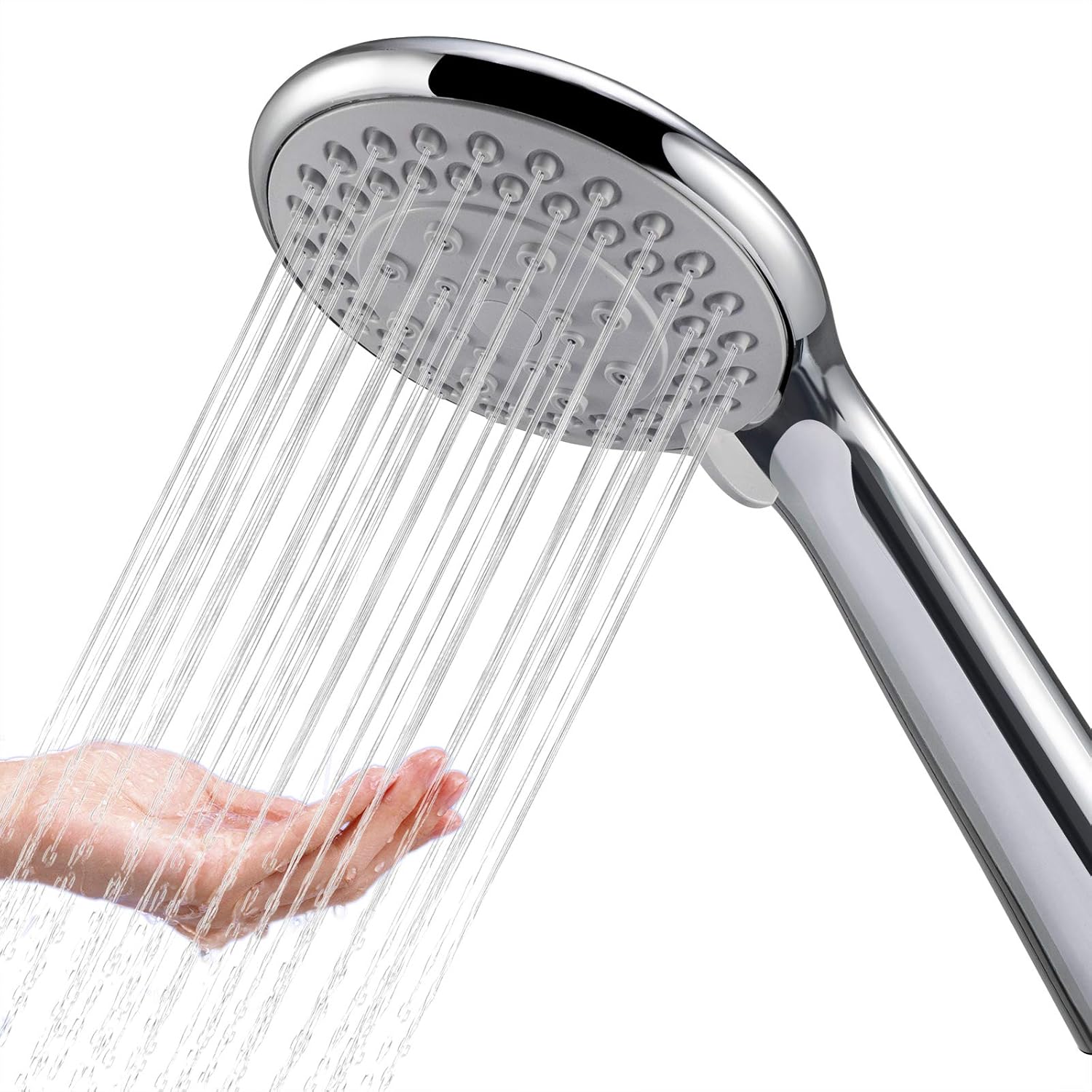 Wymienna głowica prysznicowa - ręczna głowica prysznicowa BauTangLe - Stylowa i regulowana modernizacja - 5 wrażeń pod prysznicem - Kompatybilna z Tw