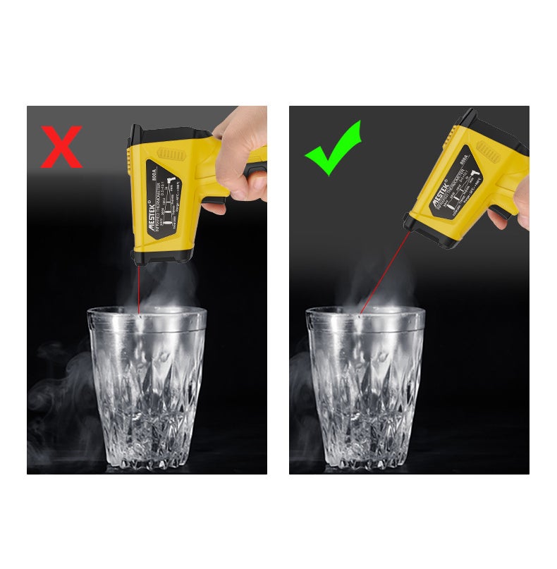 Thermomètre industriel de haute précision, thermomètre infrarouge laser, sonde de température infrarouge portable, LCD sans contact 800 ℃ - 7