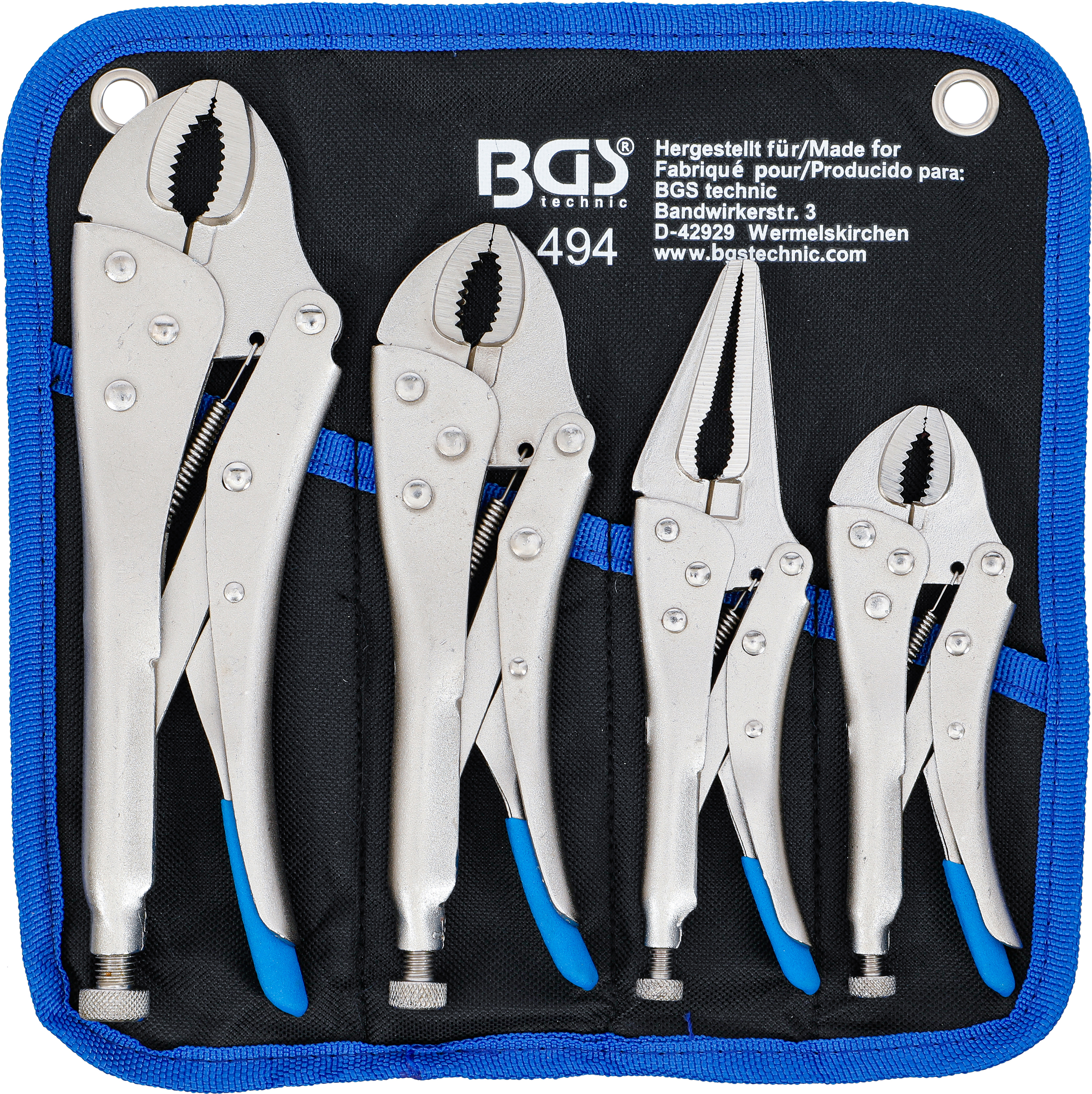 BGS 494 | Serie di pinze autobloccanti | 4 pz.