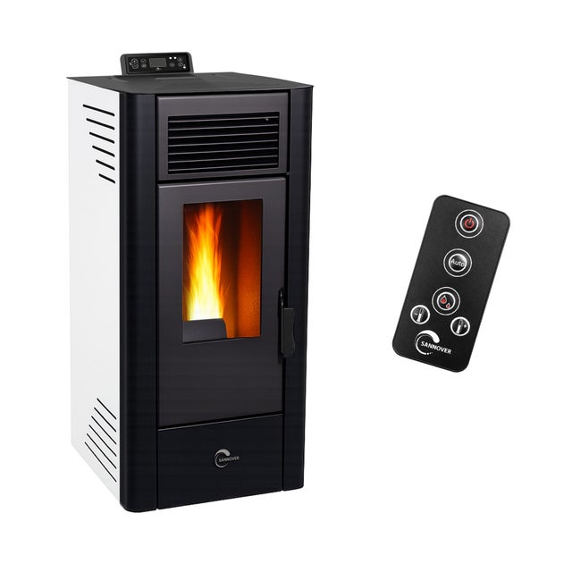 Stufa a pellet Anita 11,6 kW Bianco Sannover