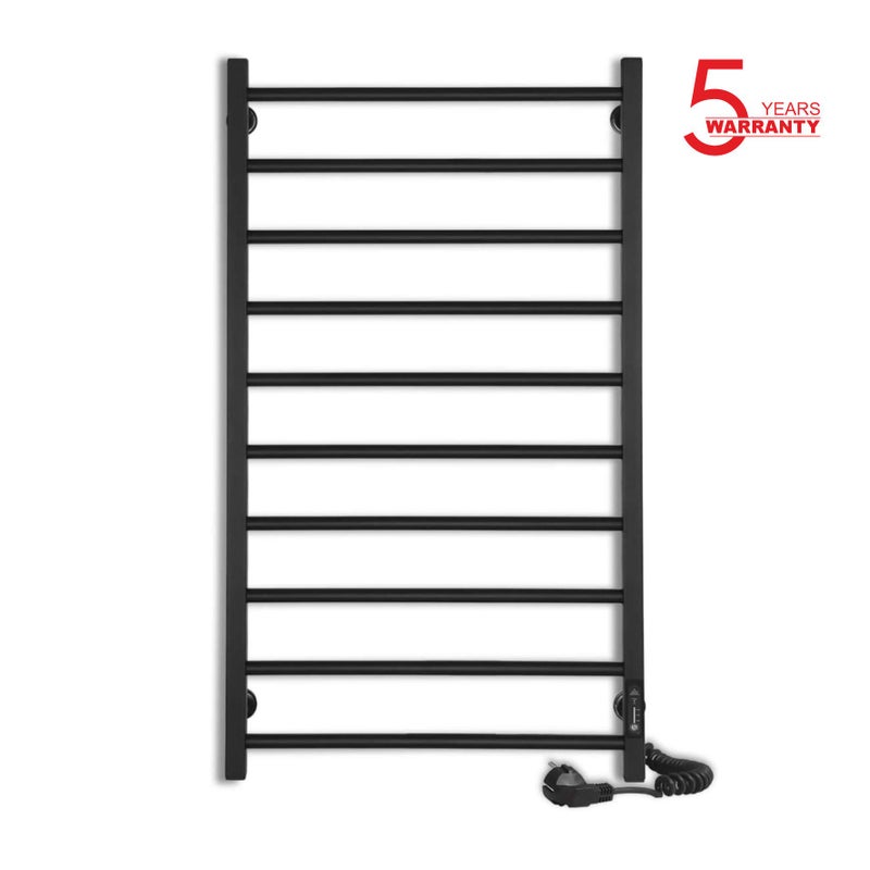 Grzejnik łazienkowy elektryczny ALFA 500x900 z minutnikiem ECO, 185W, Czarny