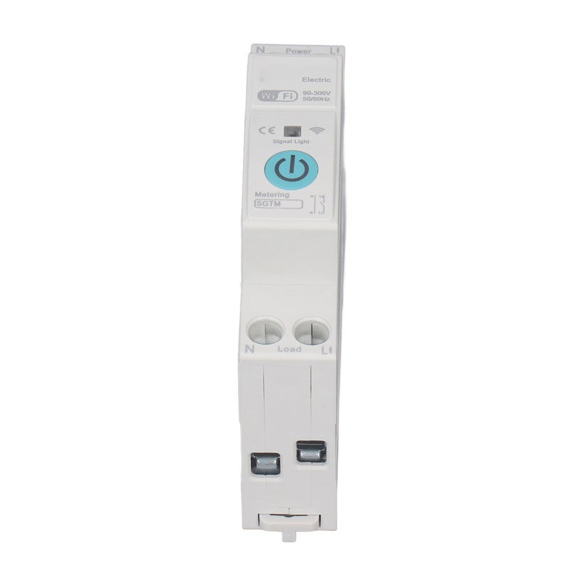Disjoncteur intelligent WiFi avec comptage, Commutateur à commande à distance sans fil pour usage domestique, Montage DIN Rail, AC 90‑300V, 63A - 5