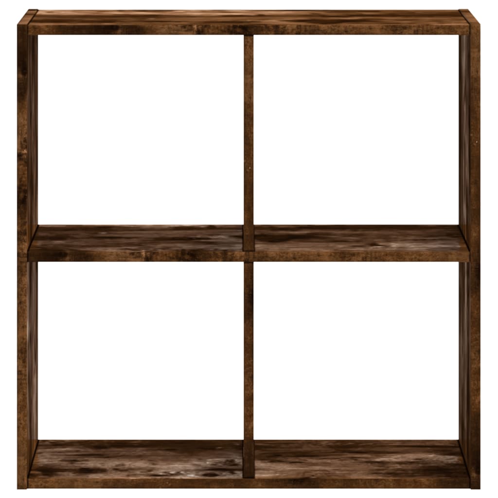 Bibliothèque chêne fumé 68,5x32x68,5 cm bois d'ingénierie vidaXL - 5