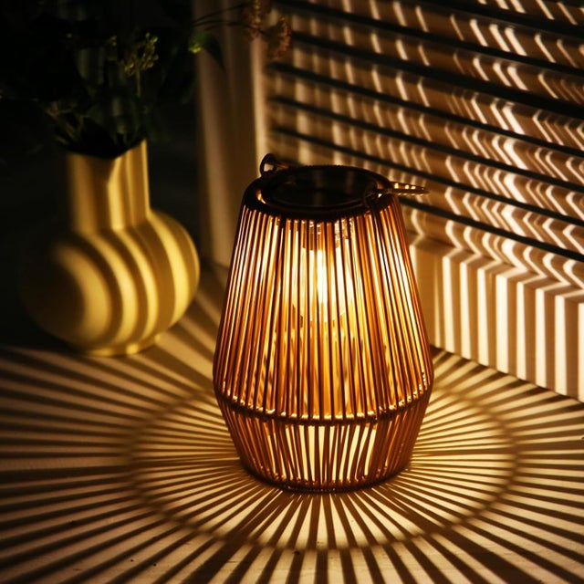 Lanterne Solaire Exterieur, Lot 1 Lampes Solaire Faites À La Main | IP65 étanche, pour Balcon, Noël et Halloween [Classe énergétique A+++]