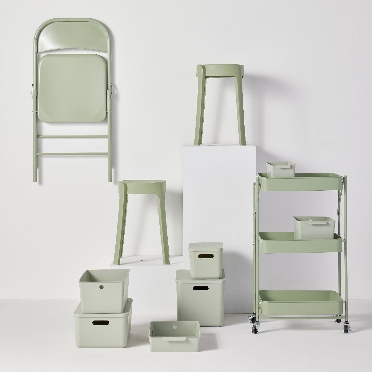 Panier de rangement avec couvercle plastique EQUIPMENT - 3