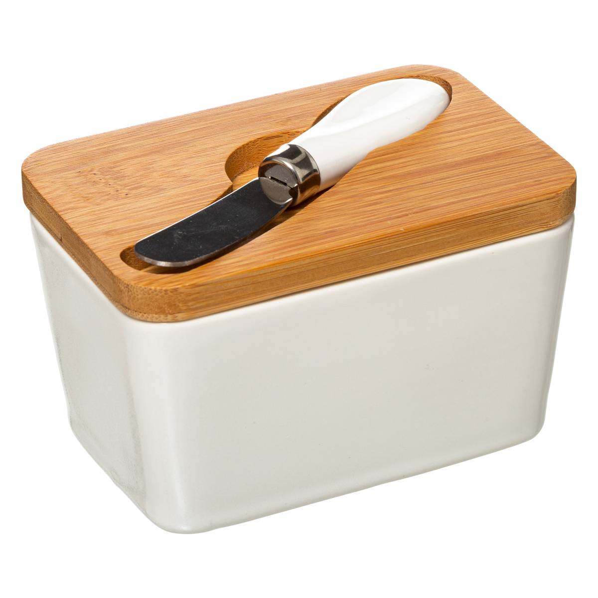 Beurrier En Céramique Luneville – Jaune – Reproduction Vintage 1920-1949