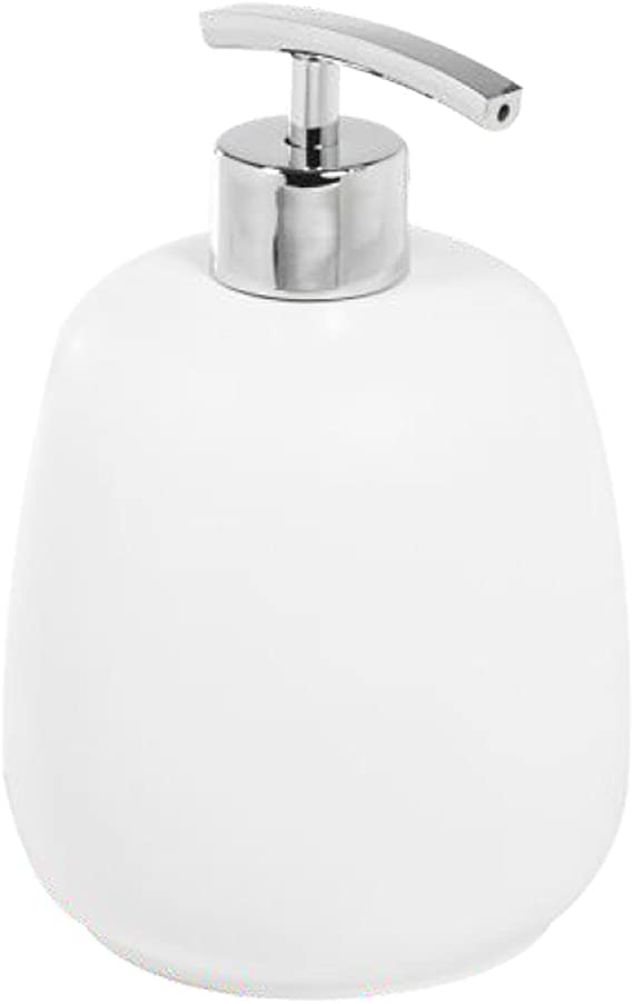 Dispensador Jabón De encimera col. blanco de poliresina mod. Afra - 3