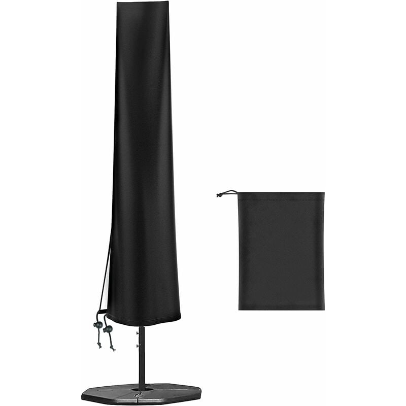 Custodia Protettiva Per Ombrellone Con Chiusura Lampo: Copertura Antivento In Poliestere 600D, Altezza 265 Cm